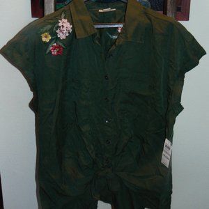 Embroidered BOHO Plus Size Shirt